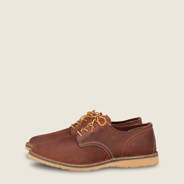 Red Wing Oxford Brown - Mens Weekender - Muleskinner Leather - 3219-WGBYZ